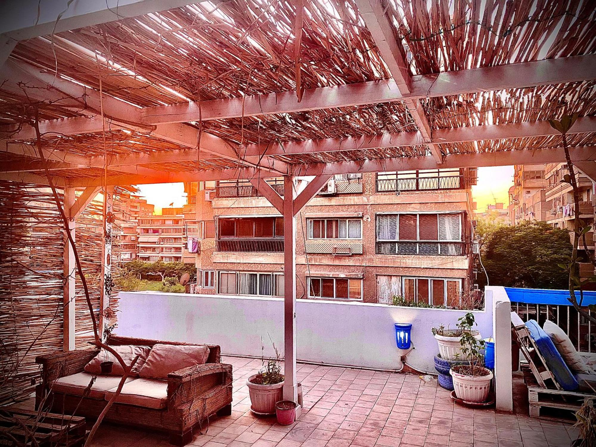 Airport Rooftop Club Luxurious Rooms And Studios Kairo Exteriör bild