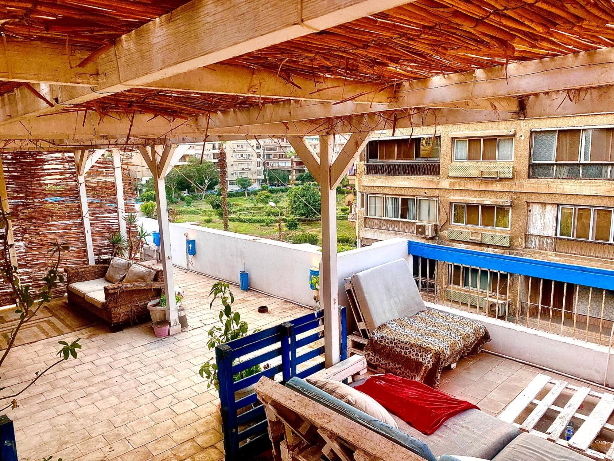 Airport Rooftop Club Luxurious Rooms And Studios Kairo Exteriör bild